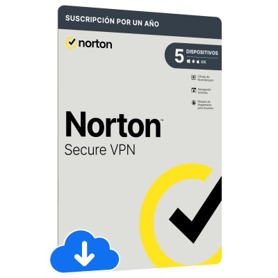 Antivirus Norton Wi-Fi VPN Privacidad Segura - 5 Dispositivos - 1 Año - 21416070
