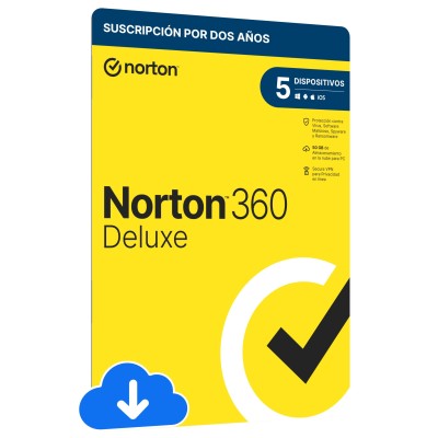 Antivirus Norton 360 Deluxe - 5 Dispositivos - 2 Años - 21416084