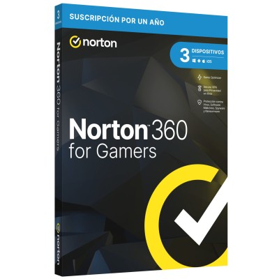 Antivirus Norton 360 For Gamers - 3 Dispositivos - 1 Año - Caja - TMNR-023