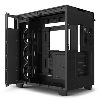 Gabinete Gamer NZXT H9 ELITE - Media Torre - ATX/ Mini ATX/Mini-ITX - 4 Ventiladores - Panel Lateral - CM-H91EB-01