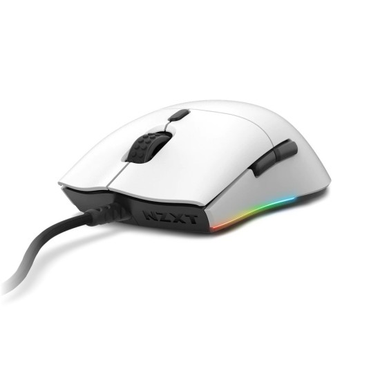 Mouse Gamer NZXT Lift - Alámbrico - Blanco - RGB - MS-1WRAX-WM