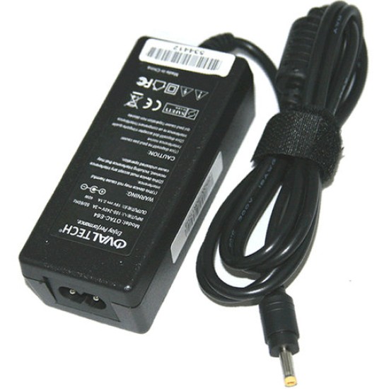 Adaptador de Corriente OvalTech para Netbook HP - Cable 19V/2.1AH Negro - OTAC-E64