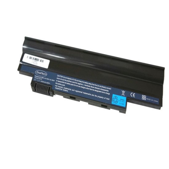 Bateria Ovaltech Para Acer Aspire One D257/722 - 6 Celdas - 11.1V - 4400mAh - Negro - OTRD255