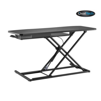 Estacion de Trabajo OvalTech OVDESK-950MM - 95cm x 40cm - Negro - OVDESK-950MM