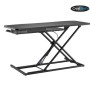 Estacion de Trabajo OvalTech OVDESK-950MM - 95cm x 40cm - Negro - OVDESK-950MM