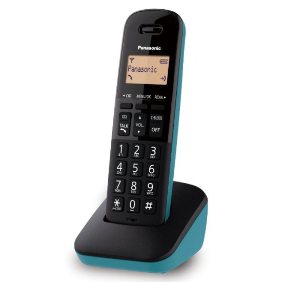 Teléfono Inalámbrico Panasonic KX-TGB310MEC - Digital - DECT 6.0 - Negro con Azul - KX-TGB310MEC