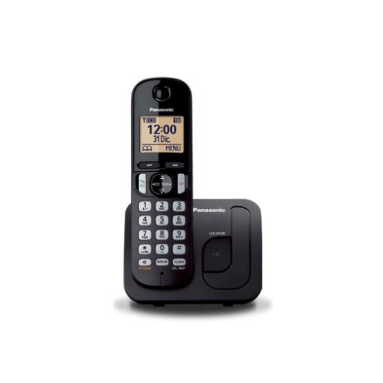 Teléfono Inalámbrico Panasonic KX-TGC210 - Identificador de Llamadas - Negro - KX-TGC210MEB