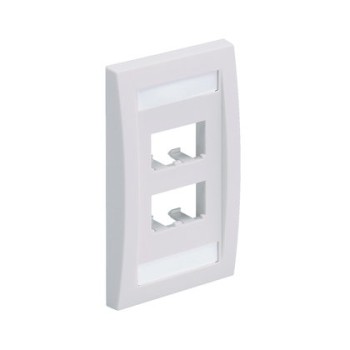 Placa de Pared Panduit - 4 Salidas - Blanco - CFPE4WHY