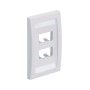 Placa de Pared Panduit - 4 Salidas - Blanco - CFPE4WHY