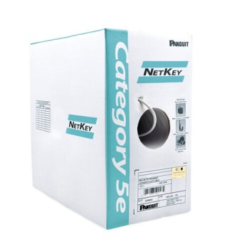 Bobina Panduit - Cat5e - 305M - 24 AWG - Gris Claro - NUC5C04IG-CE