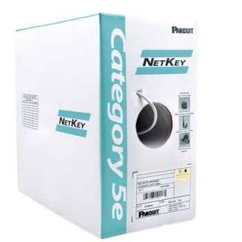 Bobina Panduit - Cat5e - 305M - 24 AWG - Gris Claro - NUC5C04IG-CE