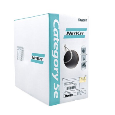 Bobina Panduit - Cat5e - 305M - 24 AWG - Gris Claro - NUC5C04IG-CE