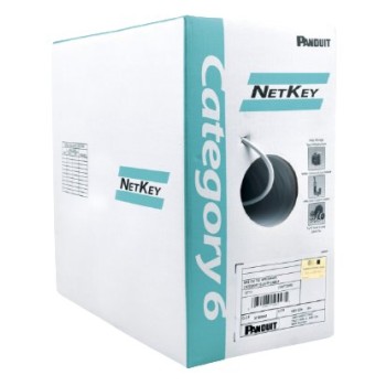 Bobina Panduit - Cat6 - 305M - 24 AWG - Gris - NUC6C04IG-FE