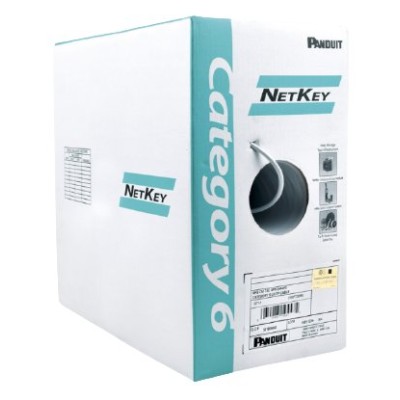 Bobina Panduit - Cat6 - 305M - 24 AWG - Gris - NUC6C04IG-FE