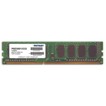 Memoria RAM Patriot Signature DDR3 8GB 1333MHz UDIMM Modelo PSD38G13332