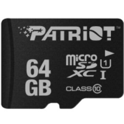 Memoria MicroSDHC PATRIOT LX Series - 64GB - Clase 10 - UHS-I - PSF64GMDC10