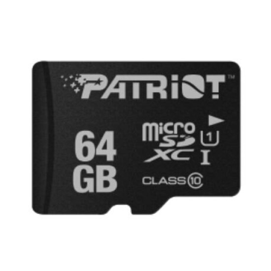 Memoria MicroSDHC PATRIOT LX Series - 64GB - Clase 10 - UHS-I - PSF64GMDC10