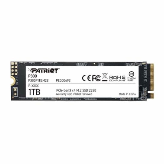 Unidad de Estado Sólido PATRIOT P300 - M.2 - 1TB - PCI-E 3.0 - P300P1TBM28