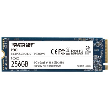 SSD Patriot P300 M.2 256GB PCIe 3.0 NVMe - P300P256GM28