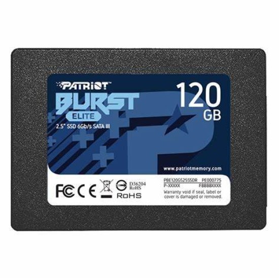 Unidad de Estado Sólido PATRIOT Burst Elite - 2.5" - 120GB - SATA 3 - PBE120GS25SSDR