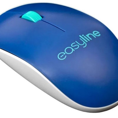 Mouse Easy Line EL-995128 - Inalámbrico - USB - Azul - EL-995128