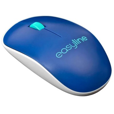 Mouse Easy Line EL-995128 - Inalámbrico - USB - Azul - EL-995128