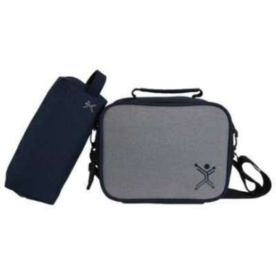 Lonchera Perfect Choice PC-083573 - Térmica - Portalápices - Azul con Gris - PC-083573