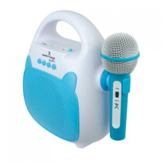 Bocina Karaoke Perfect Choice Perfect Sing - Bluetooth - USB - Radio FM - Azul con Blanco - PC-113195