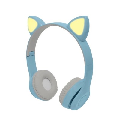 Audífonos Perfect Choice Catto - Inalámbrico - Bluetooth - 3.5 mm - Azul - PC-116981