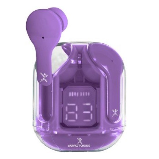 Auriculares Perfect Choice ClearBeat - Inalámbrico - Bluetooth - Morado - PC-117049