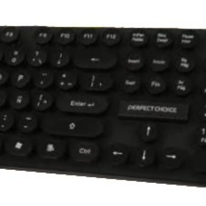 Kit Teclado y Mouse Perfect Choice - Inalámbrico - 1,000 DPI - Negro - PC-201052