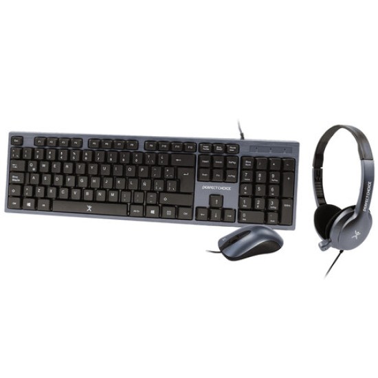 Kit Perfect Choice PC-201700 - Teclado - Mouse - Diadema - PC-201700