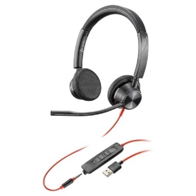 Diadema Poly Blackwire 3325 - Alámbrico - USB-A - Microsoft Teams - Negro - 214016-101