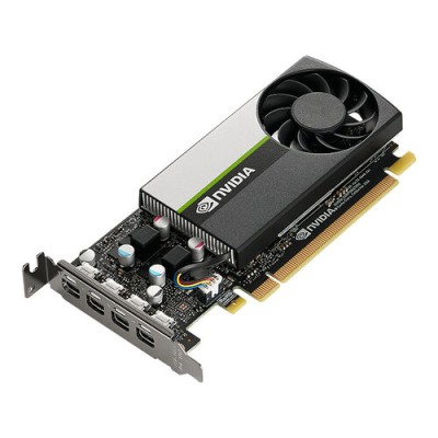 Tarjeta de Video PNY NVIDIA T1000 - 8GB - 128-Bit - PCI-E 3.0 - GDDR6 - Mini Display Port - VCNT10008GB-PB