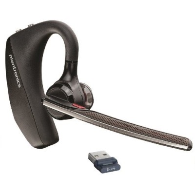 Manos Libres Poly Voyager 5200 UC - Inalámbrico - USB - Bluetooth - Negro - 206110-102