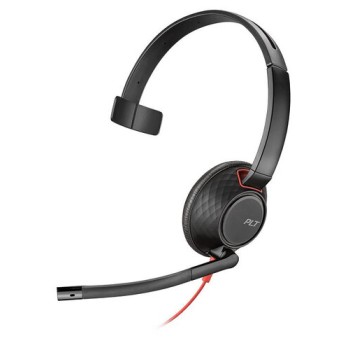 Diadema Poly Blackwire 5210 - Alámbrico - 3.5 mm - USB - Micrófono - Negro - 207577-01