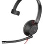 Diadema Poly Blackwire 5210 - Alámbrico - 3.5 mm - USB - Micrófono - Negro - 207577-01