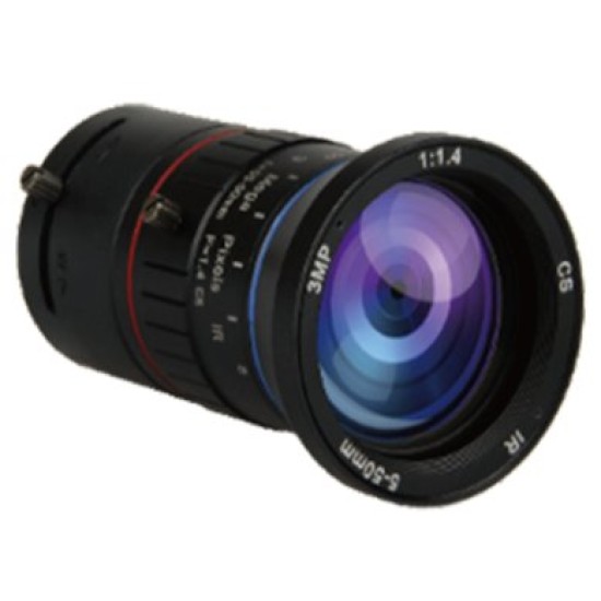 Lente Provision-ISR 0550DCMP-3 - 3MP - 5-50mm - Vari-Focal - DC - Auto Iris - 0550DCMP-3