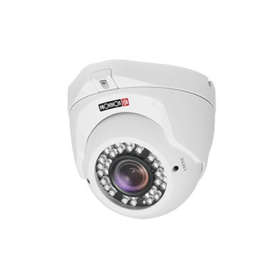 Cámara de Seguridad Provision-ISR DI-390AHDEVF+ - Domo - 2 MP - 1080p - Interior/Exterior - CCTV - Blanco - DI-390AHDEVF+