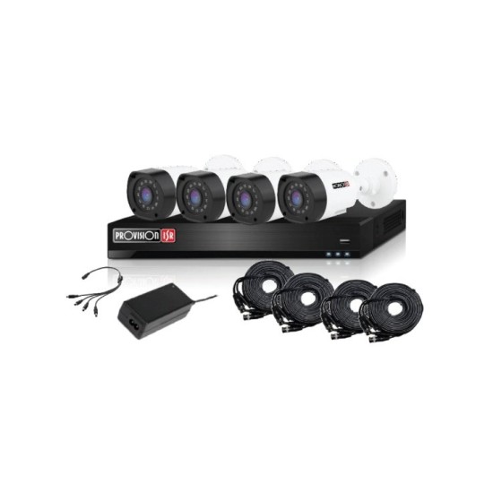 Kit de Vigilancia Provision-ISR - DVR - 4 Cámaras - Fuente - Divisor - Cables - PAK4LIGHTCC2MP-28