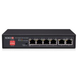 Switch de Red Provision-ISR 6 Puertos Gigabit PoE No Administrado Modelo PoES-0472GC+2G