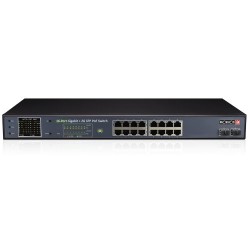 Switch de Red Provision-ISR 16 Puertos Gigabit con PoE y 2 SFP Modelo PoES-16250GCL+2SFP