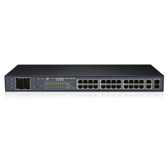 Switch Provision-ISR PoES-24370CL+2G+2SFP - 24 Puertos - Fast Ethernet - 2 SFP - PoES-24370CL+2G+2SFP