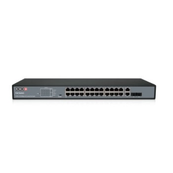 Switch Provision-ISR 24 Puertos Gigabit PoE+ con 2 SFP Modelo PoES-24370C+2Combo