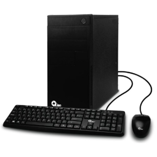Computadora QIAN OPCX13-03 Torre - Intel Core i3-13100 - 16GB - 480GB SSD - Windows 11 Home - Incluye Teclado y Mouse - QPI-OPCX13-03