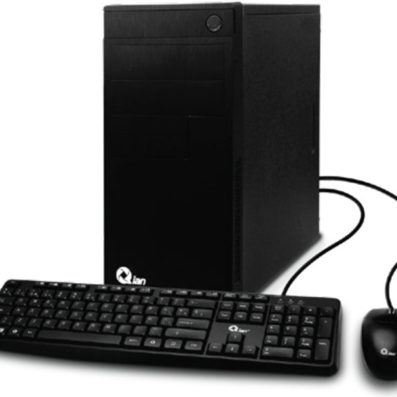 Computadora QIAN OPCX13-03 Torre - Intel Core i3-13100 - 16GB - 480GB SSD - Windows 11 Home - Incluye Teclado y Mouse - QPI-OPCX13-03