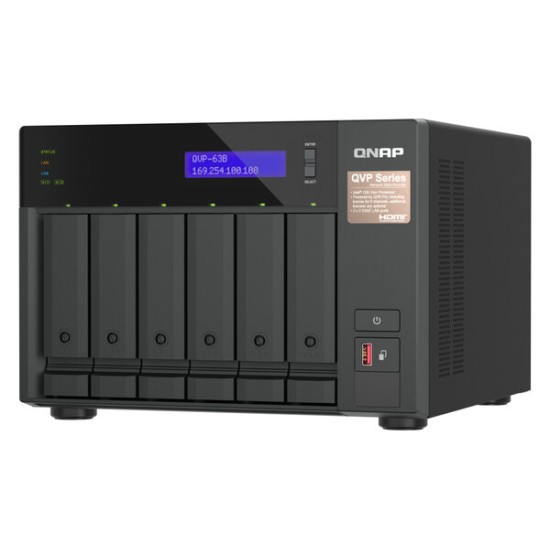 Sistema de Discos NAS Qnap QVP-63B - 6 Bahías - QVP-63B-US