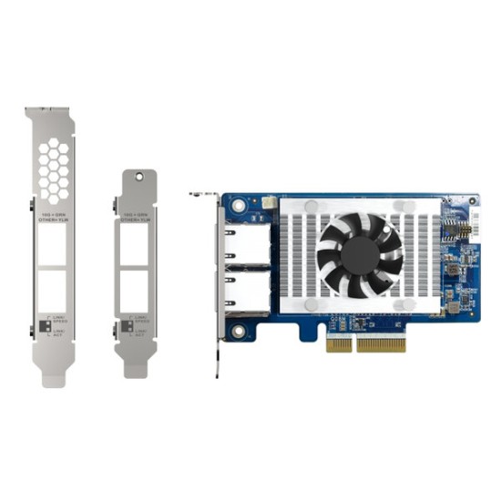 Tarjeta de Red Qnap QXG-10G2T-X710 - 2x RJ-45 - PCI-E 3.0 - QXG-10G2T-X710