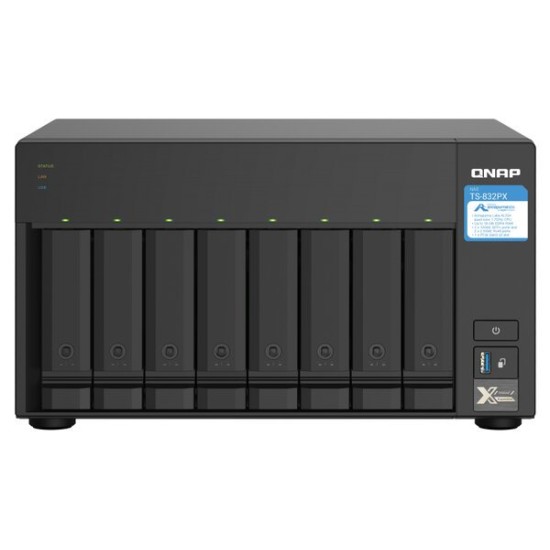 Sistema de Discos Duros NAS Qnap TS-832PX - 8 Bahías - TS-832PX-4G-US