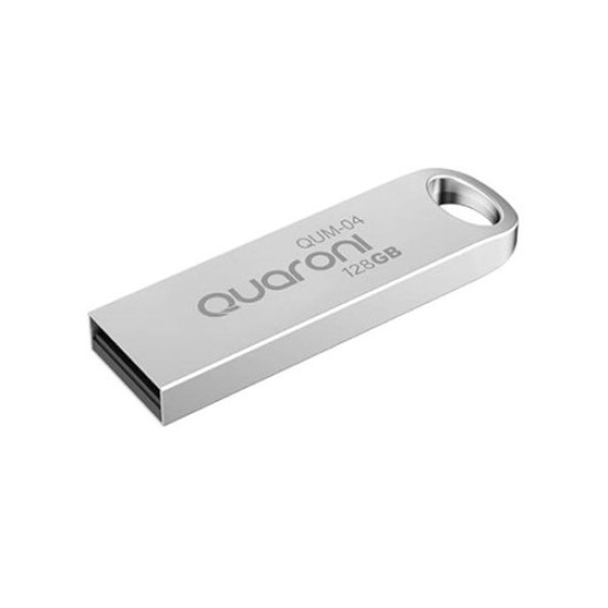 Memoria USB Quaroni QUM-04 - 128GB - USB 2.0 - Metalica - QUM-04